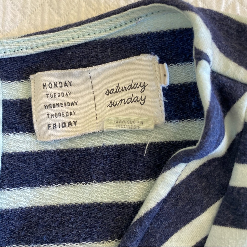 Saturday/Sunday A-line Striped Dress - Picture 3 of 5